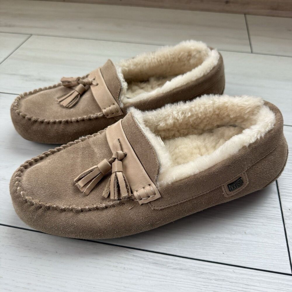 Australia Luxe Collective Hamilton Leather Slipper Men's Size 10 Sand color